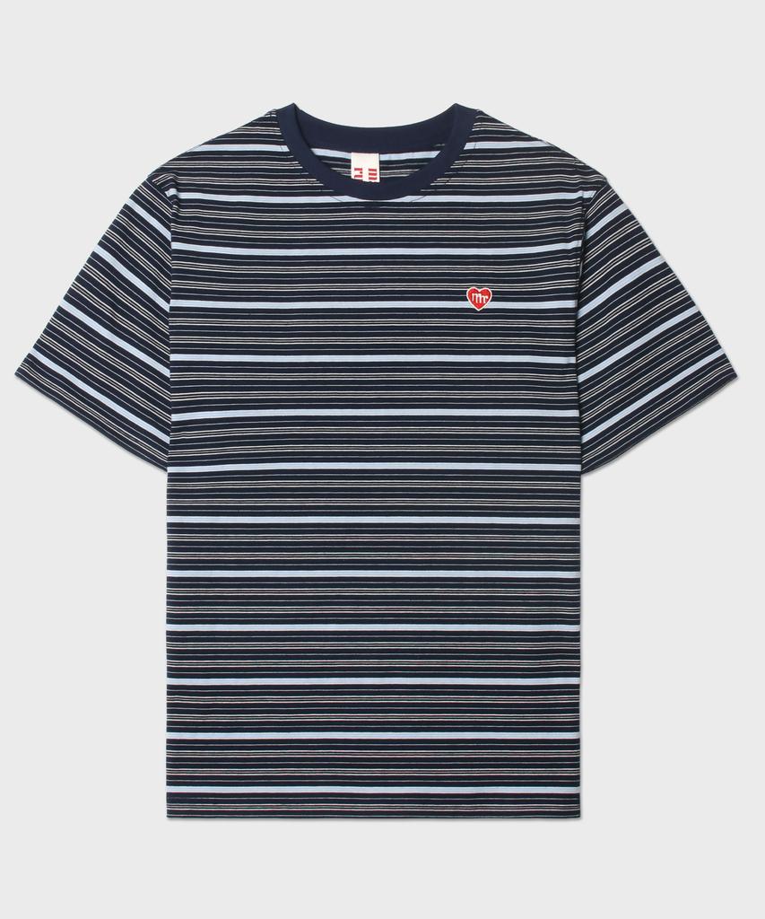 Maseumaluljeueopaeleol Daily Cotton Stripe T-Shirt_Navy