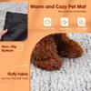 Washable Self Heating Pet Pad Soft Winter Thermal Blanket Pet Heating Pad  for Indoor Outdoor