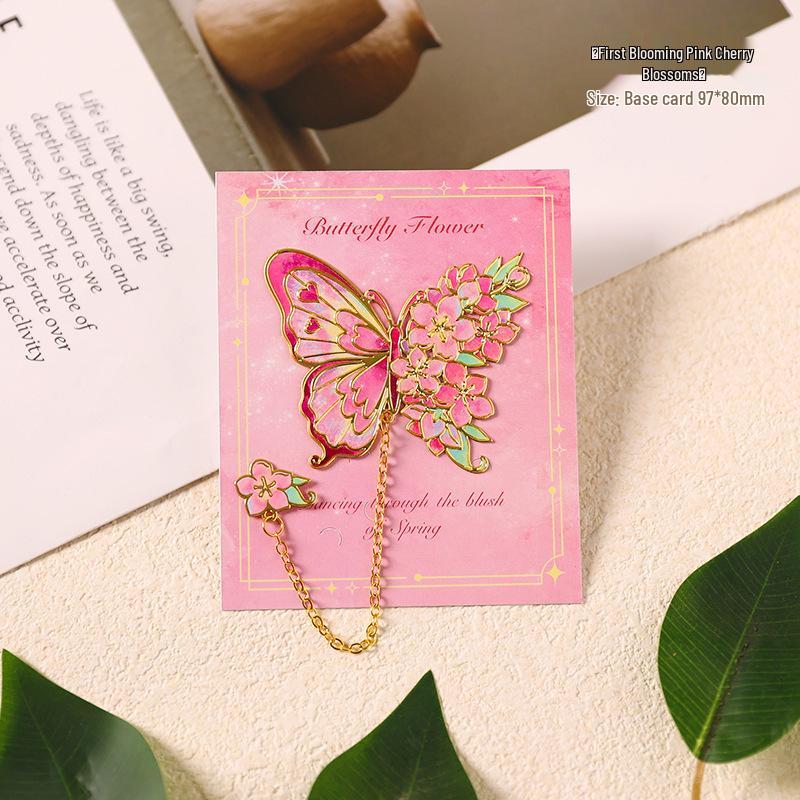Exquisites Retro Schmetterling Metalllesezeichen - Elegante literarische Seitenklemme, Perfektes Abschlussgeschenk für Studenten