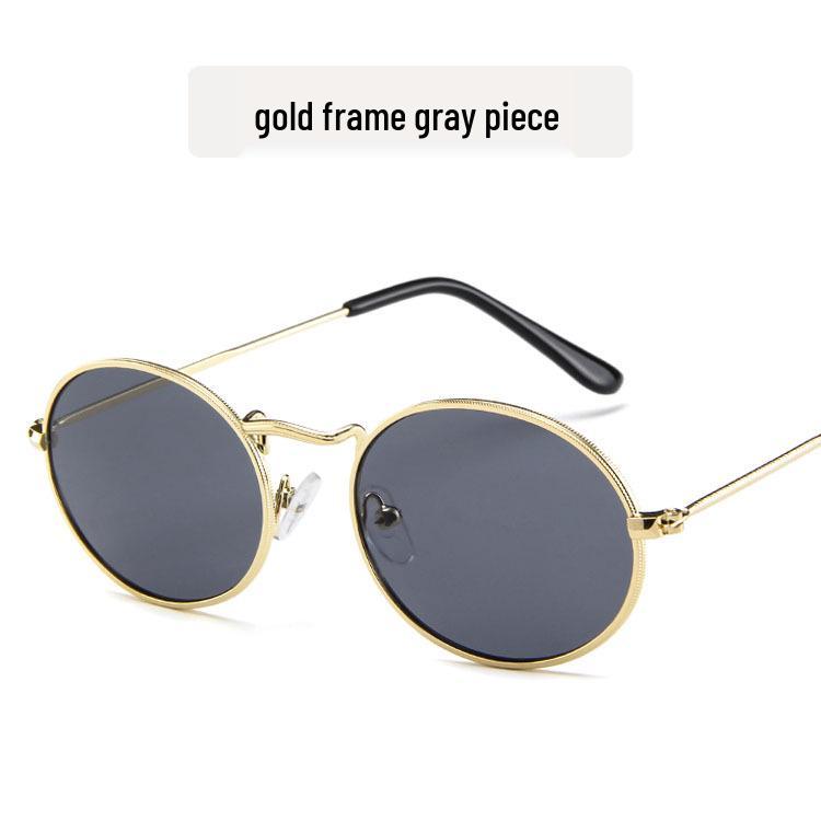 Retro European & American Oval Metal Sunglasses for Men & Women - Trendy Unisex Fashion Eyewear