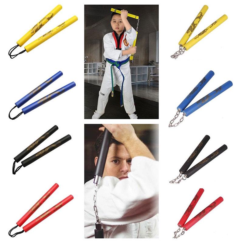 Foam Martial Nunchuck Stick Kid Adult Practice Karate Weapon Toy Fitness Tool