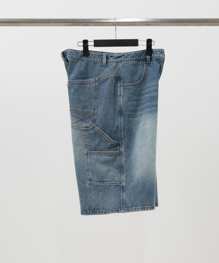 ETCE (Base) Carpenter Denim Shorts (Blue)