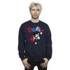 Disney Mens Mickey Mouse Goal Striker Pose Sweatshirt