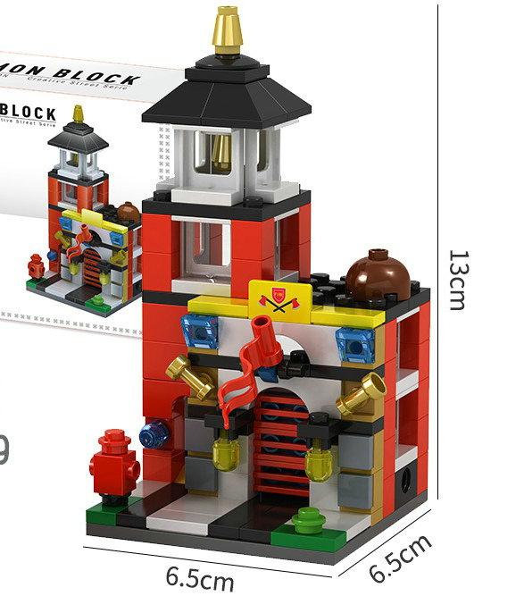 House Building Blocks Mini City Store Street View Snack Street Children'S Toys Boys And Girls Gifts Compatible With
