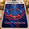 Flannel BlanketBolton Wanderers FC Custom Name Text Personalized Soft Warm Throw Blanket Home Decor Gift
