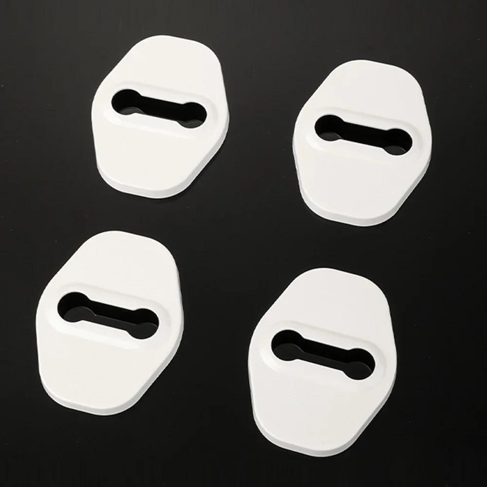 4Pcs Car Door Lock Buckle Cover Shock Absorber Pad Auto Door Anti-collision Pad for VW Volkswagen ID.3 ID.4 ID3 ID4 CROZZ ID6