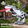 Dinossauro Mecânico Grande com Spray e Asa Desenho Animado Animal Eletrônico que Anda Modelo Dinossauro Brinquedo Robô Pterodáctilos Brinquedos para Crianças