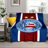Football Club Emblem Blanket Flannel Blanket for bed, sofa, Camping, Hiking, Picnic Essentials, gift for family Fan gifts