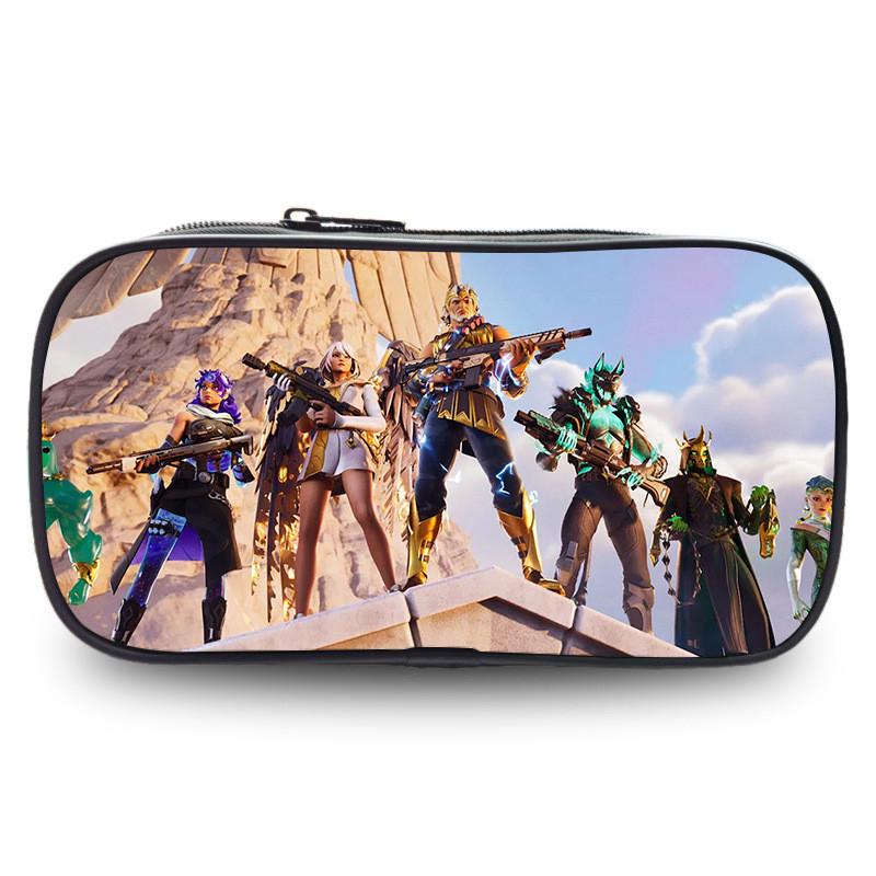 Night Fortress Pen Case Large Capacity Double Layered Design Patterns Diverse