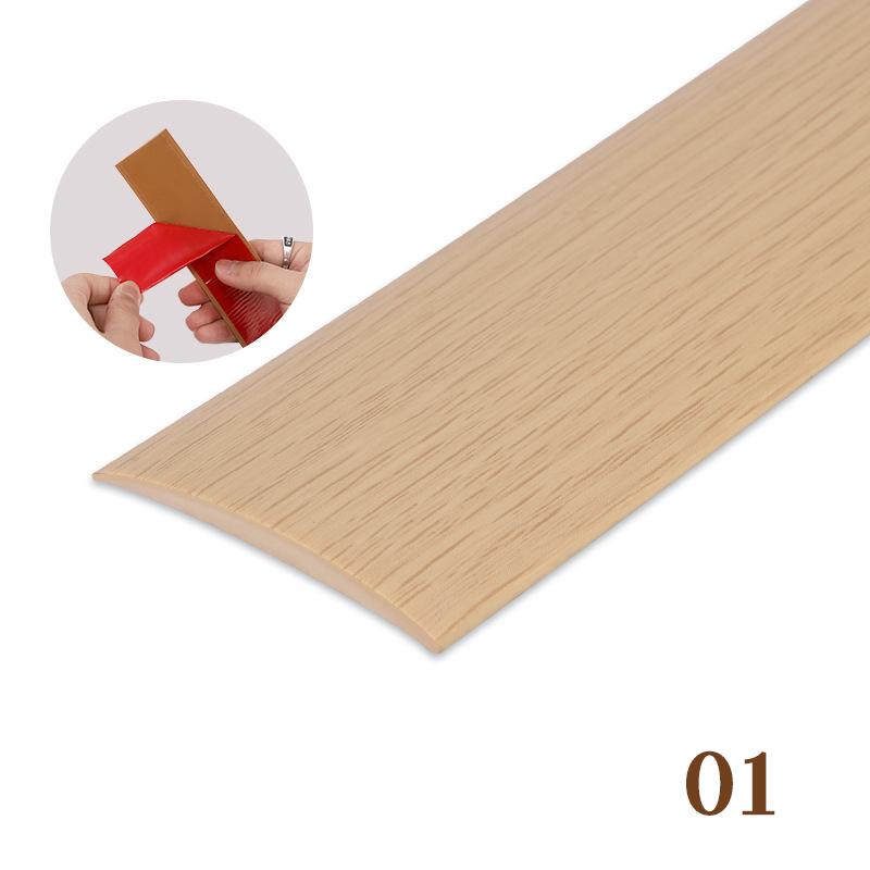 2 Pcs PVC Self-adhesive Floor Edge Protection Floor Transition Strips Threshold Strips Decorative Strips Carpet Floor Seam