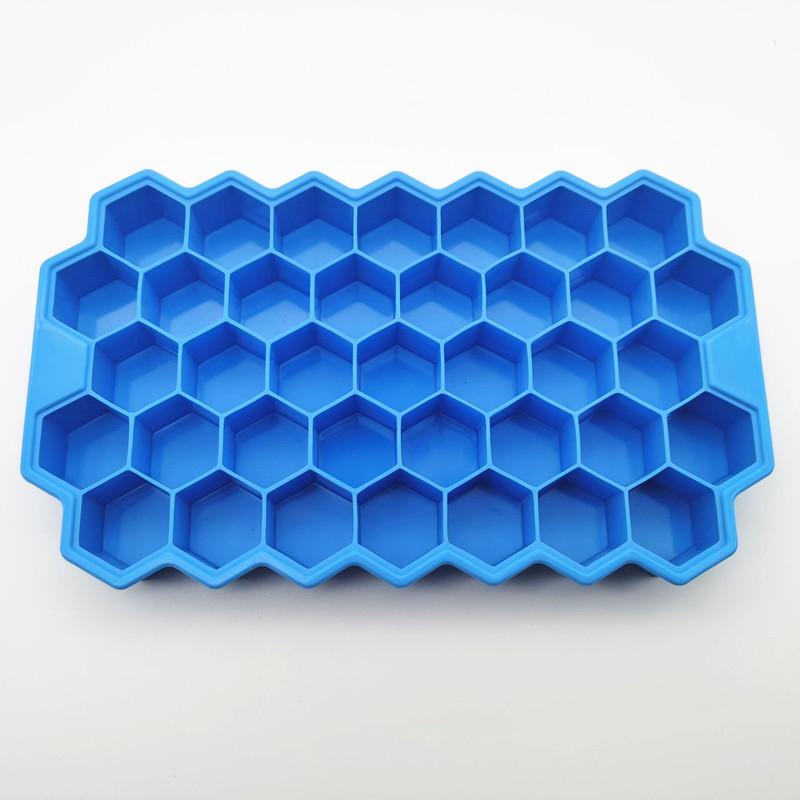 Honeycomb Mesh 37 Stackable DIY Ice Mold Reusable Food Grade Mold with Removable Lids Kitchen Tools Freezer Summer Mould