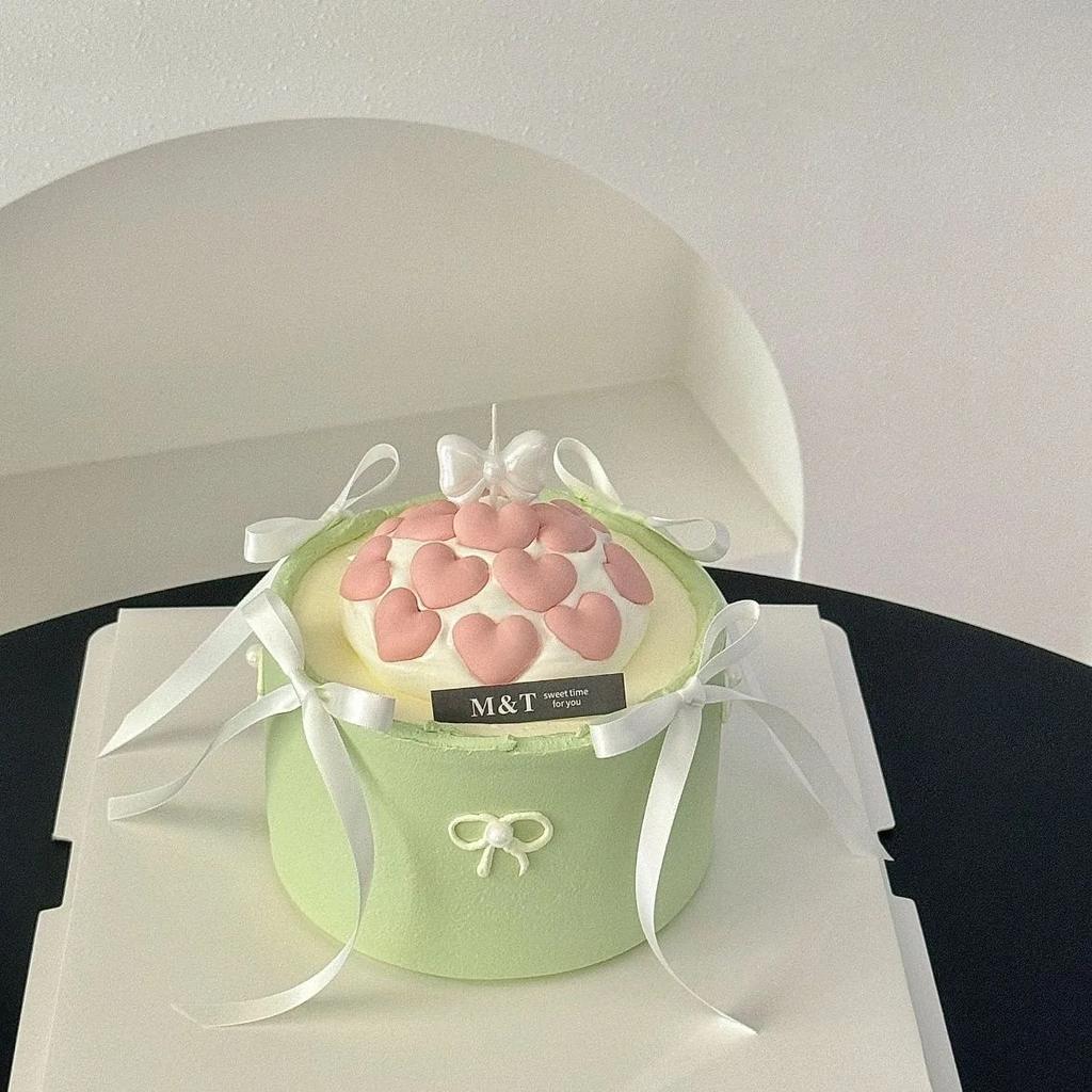 5 Stück Schleife Kuchen Kerze Rosa Weiß Niedlich Kreativ Romantisch Valentinstag Kerzen Party Kuchen Alles Gute zum Geburtstag Dekoration Dekor