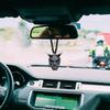 Japanese Oni Samurai Helmet Car Hanging Pendant Samurai Kabuto Masks Car Rear View Mirror Pendant Halloween Car Decorations Gift