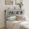 Vidaxl Testata Letto Con LED, Rovere Sonoma Grigio, 140X18,5X103,5 Cm