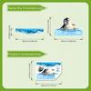 Cute Swimming Penguin Toilet Sticker Waterproof Easy Remove Decal for Toilet Lid Apartment Bathroom Budget Makeover