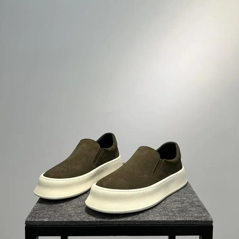 Men's Shoes 2025 Spring New Fashionable Low Cut Breathable Canvas Casual Shoes Soft Soled Lightweight Driving Shoes Board Shoes