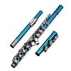 Closed Hole C Flute 16 Keys Cupronickel Nickel-plated Wind Instrument with Carry Case Flute Stand Gloves Cleaning Cloth   Screwdriver Cleaning Rod