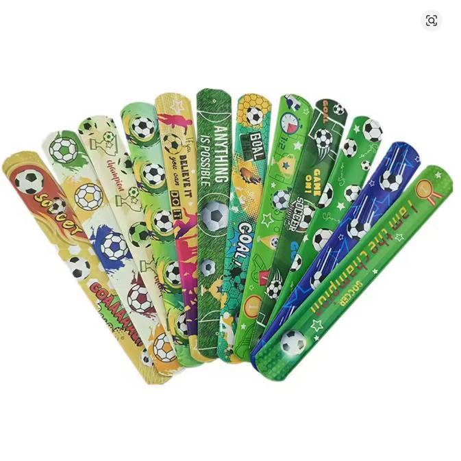Soccer Theme Party Favor Football Reusable Straw Funny Puzzle Sticker Keychain Braclet Children's Birthday Party Decoration Gift