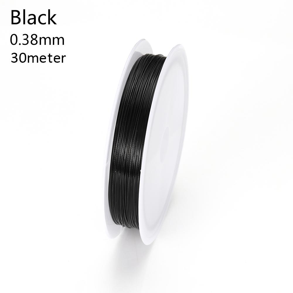 1 Roll 0.3mm 0.38mm 0.45mm 0.5mm 0.6mm Resistant Strong Line Stainless Steel Wire Tiger Tail Beading Wire Jewelry Making Finding