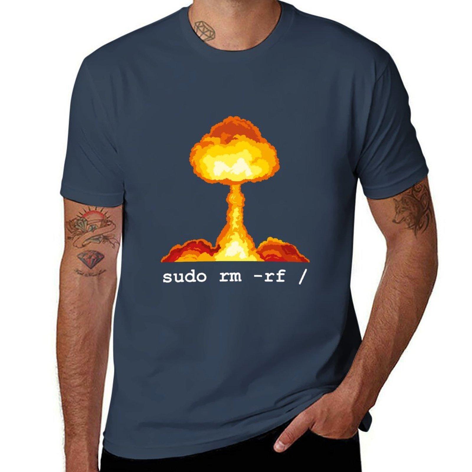 Linux Funny Linux ComUnisexd Sudo RM RF for Unisex WoUnisex Linux TShirt Daily Wear Print TShirt S