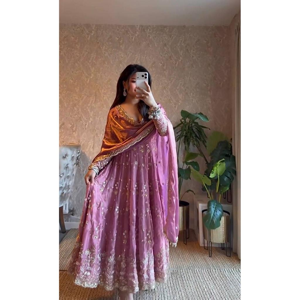 Pakisatni Anarkali Salwar Kameez Party Wedding Wear Designer Gown Bollywood Suit