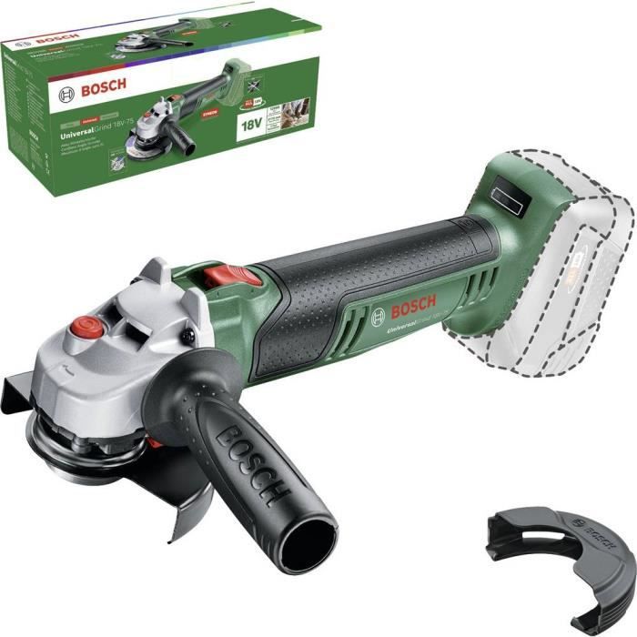 Meuleuse angulaire - BOSCH - UniversalGrind 18V-75 - 115mm - Sans fil - 750W