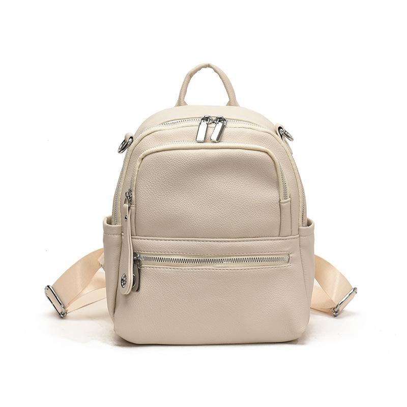 Backpack Women Candy Color Three-purpose Bag Multifunctional Multi-component Casual Cute Versatile Solid Color High-end