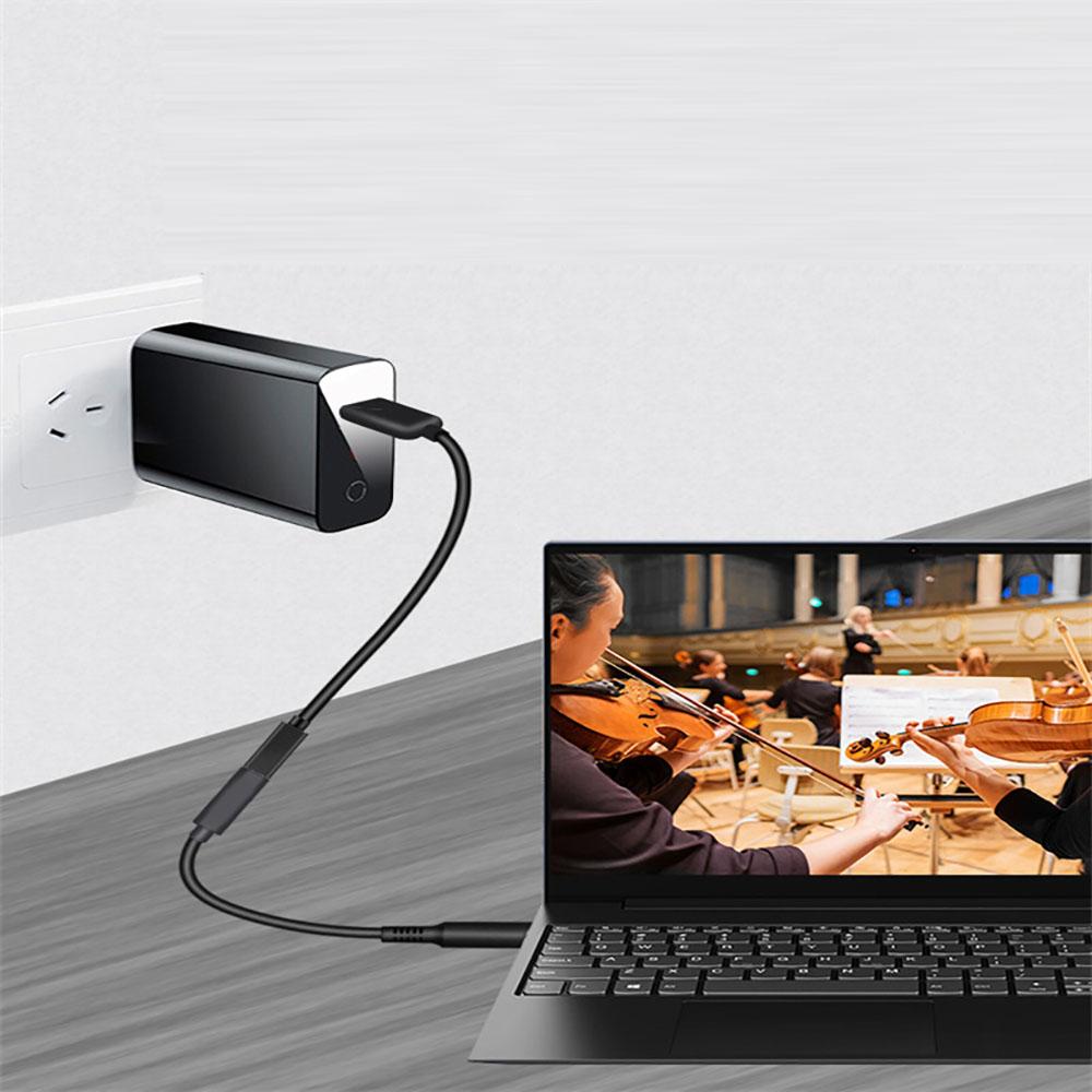 USB Type C Female to 7.4x5.0mm PD Charger Cable Power Cable for Dell Laptops 65W