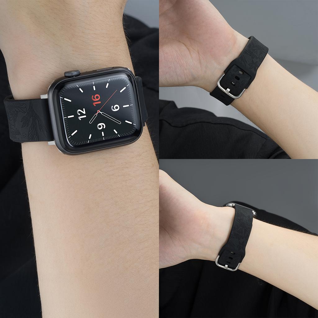 Silicone Strap For Apple Watch 10 46mm 42mm Band For Iwatch Ultra 2 1 49mm 9 8 7 45mm 41mm SE 6 5 4 44mm 40mm 3 2 1 42mm 38mm
