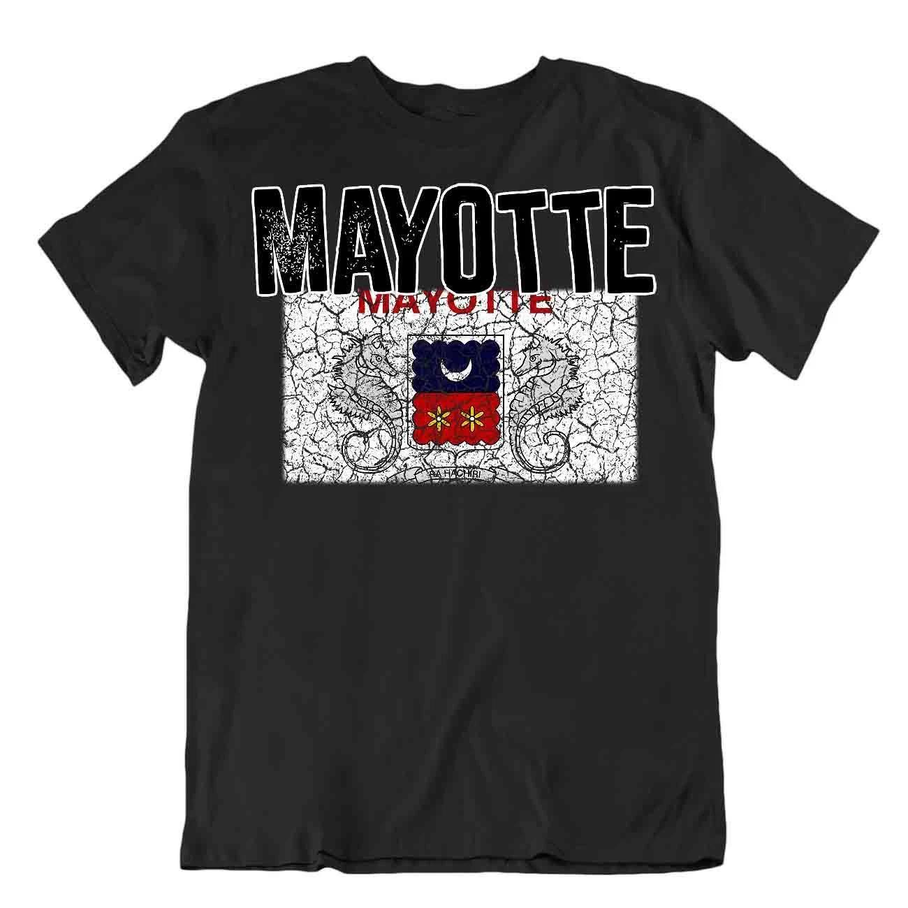 Flag T-Shirt Mayotte Fashion Country Souvenir Gift Tee Pride logo M