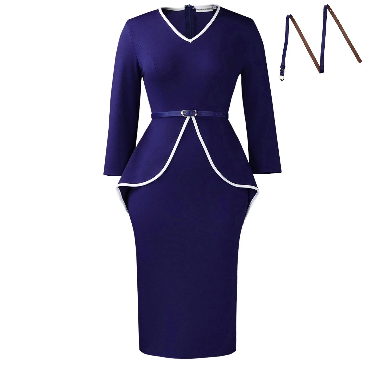Elegant Long Sleeve Ruffle High Waist Plus Size African Dress - 2025 New Style Fashionable Women s Clothing S