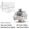110Pcs Outemu Switch for Keyboard 3Pin Linear Tactile Clicky Silent Switch for Mechanical Keyboards Gray Red Blue Gaming Switch