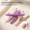 5 Petal Flower Nail Dotting Pen Stainless Steel Tip Perfect for DIY Manicure Design Ideas