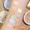 Foundationpalett Krämbas Concealer 3 Färger Täckning Aknefläckar Mörka Ringar Ansikte Återfuktande Smink Kosmetika, 1 Styck