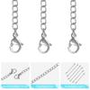 5Pcs Extension Chain Non-fading Double Head Lobster Clasp DIY Jewelry Metal Necklace Extender Chain Links Home Supplies