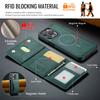 MAGKING K2 Series For iPhone 15 Pro Case Compatible with MagSafe PC+TPU+PU Leather RFID Blocking Phone Cover with Wallet