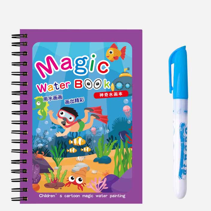 

Волшебная водная книга для рисования для детей, многоразовая игрушка-раскраска своими руками, не пачкается, не требует чернил, идеально подходит для малышей и дошкольников