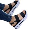 Fashion 2025 Summer New Plus Size Women's Shoes Wide Face Lace-Up Sweet Style Thick Bottom Slope Shoes Women's Polyamide Lining And Sole