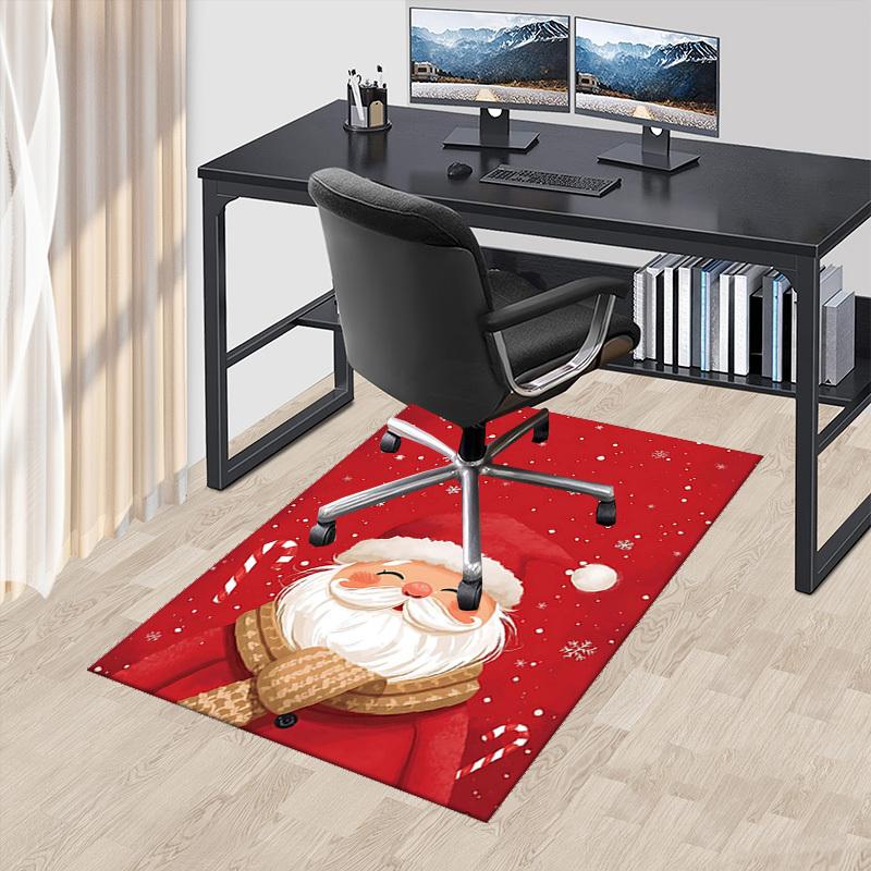 

Christmas Santa Claus Chair Mat - Anime Cartoon Design, Non-Slip Carpet for Office, Home Decor, Living Room, Bedroom, Gaming Room & Dormitory.R063 60cm by 90cm