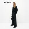 MO&Co. Women's Straight-Leg High-Waist Colorblock Pants