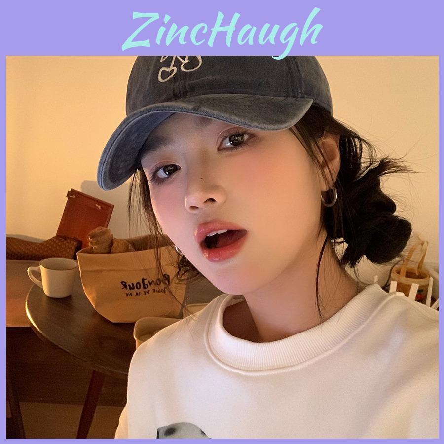 Cute And Trendy Cherry Embroidery Baseball Hat For Ladies Wide Brim Spring Style