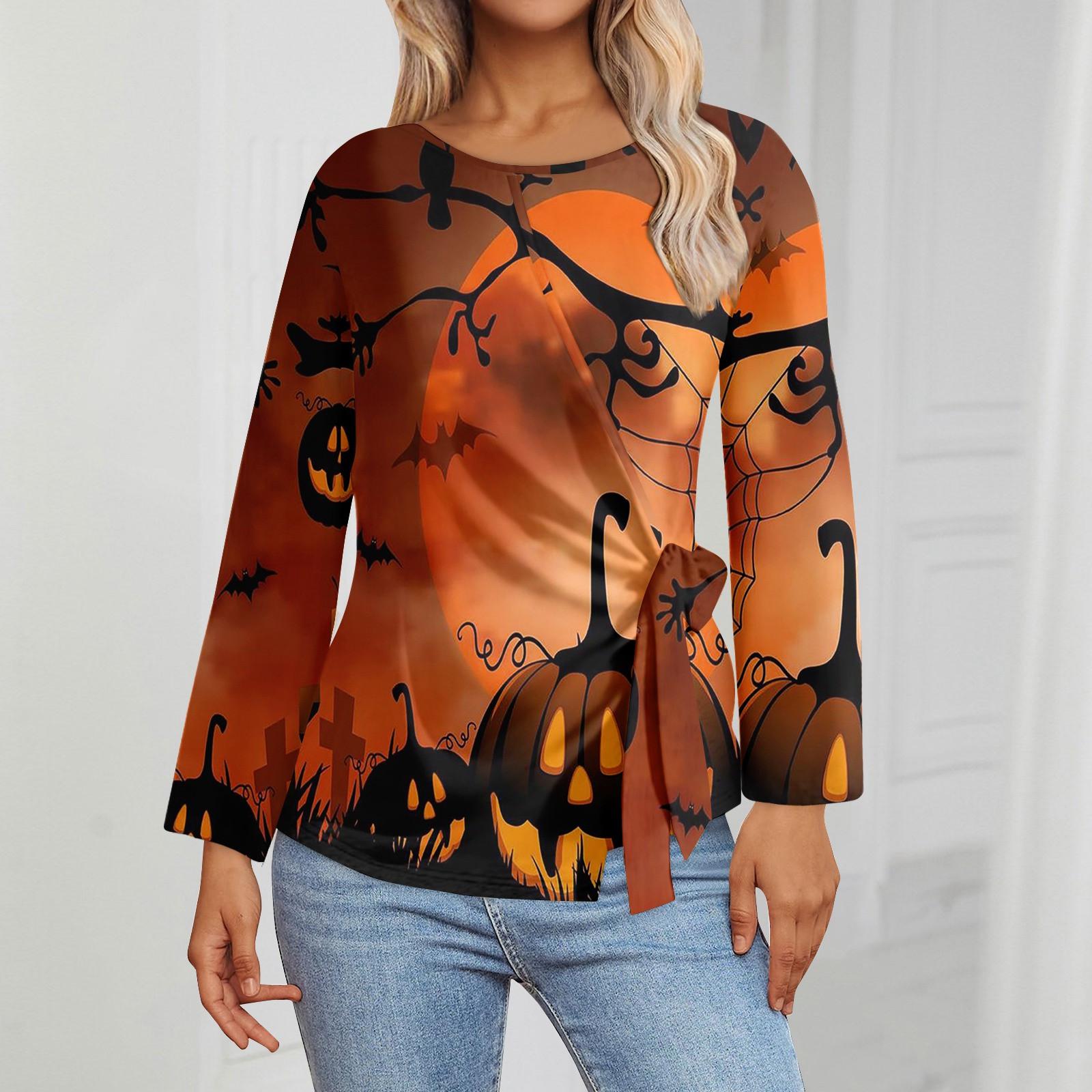 

Женские топы с длинным рукавом Летние асимметричные футболки Приталенные повседневные топы Футболки Пуловеры Топы на Хэллоуин Футболки Летние топы Топы с коротким рукавом XXXL