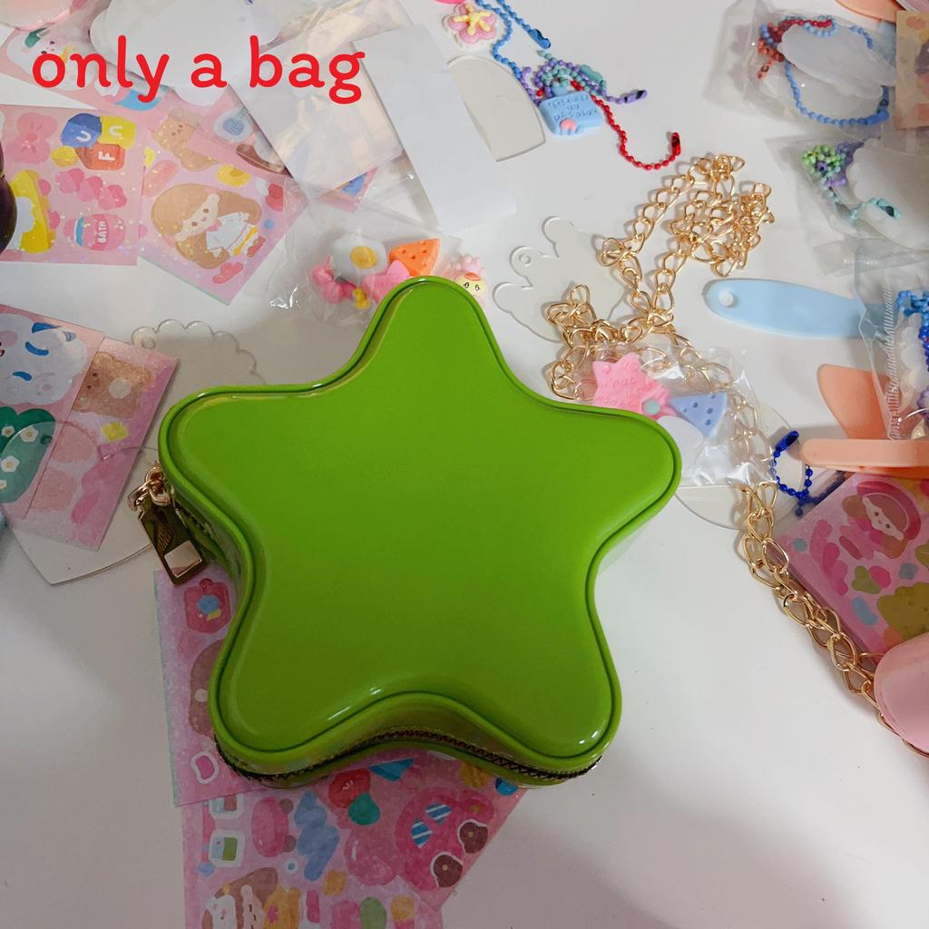 Star Appearance Heartshaped Pvc Cute Jelly Crossbody Bag For Casual Travel