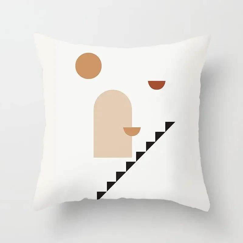 Simple Abstract Line Drawing Decorative Pillowcase Living Room Office Ornaments Home Pillowcase