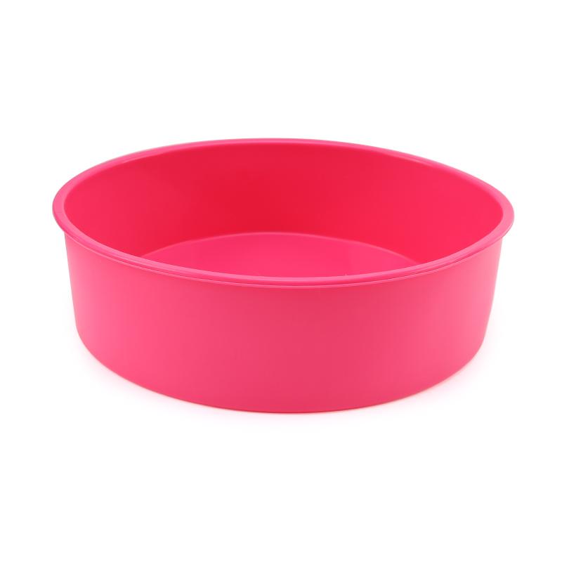 

Round Silicone Cake Mold 4 6 8 10 Inch Silicone Mould Baking Forms Fondant Silicone Baking Pan For Pastry Cake Wax Pot Bowl 10 inch рожевий червоний колір