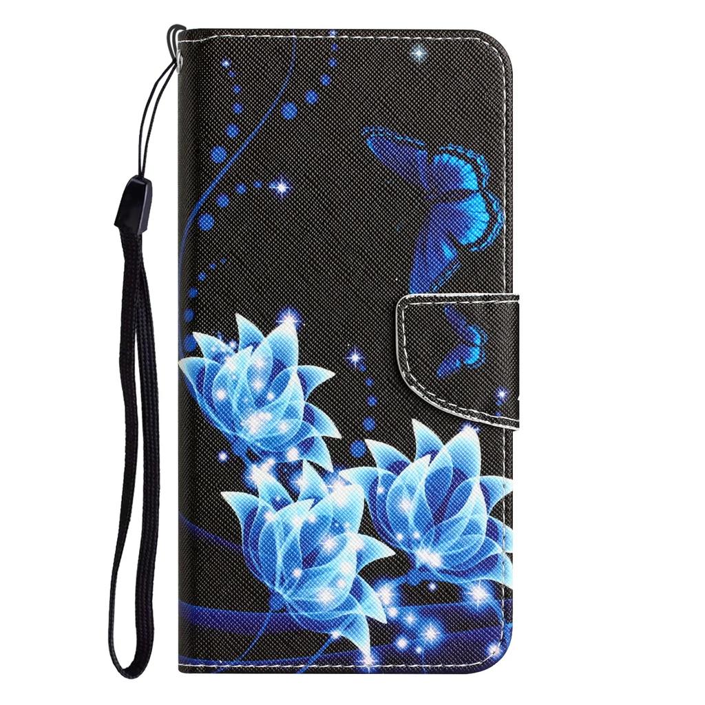Leather Flip Phone Case For Samsung Galaxy A12 A22 A22S A32 A34 A52 A52S A54 5G Cat Butterfly Painted Wallet Card Holder Cover