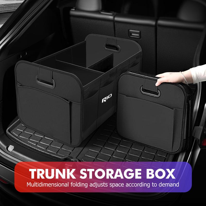 Oxford Cloth Car Trunk Organizer Box Foldable Storage Bag For KIA Rio Ceed Niro Stonic Picanto Proceed Sorento Cerato
