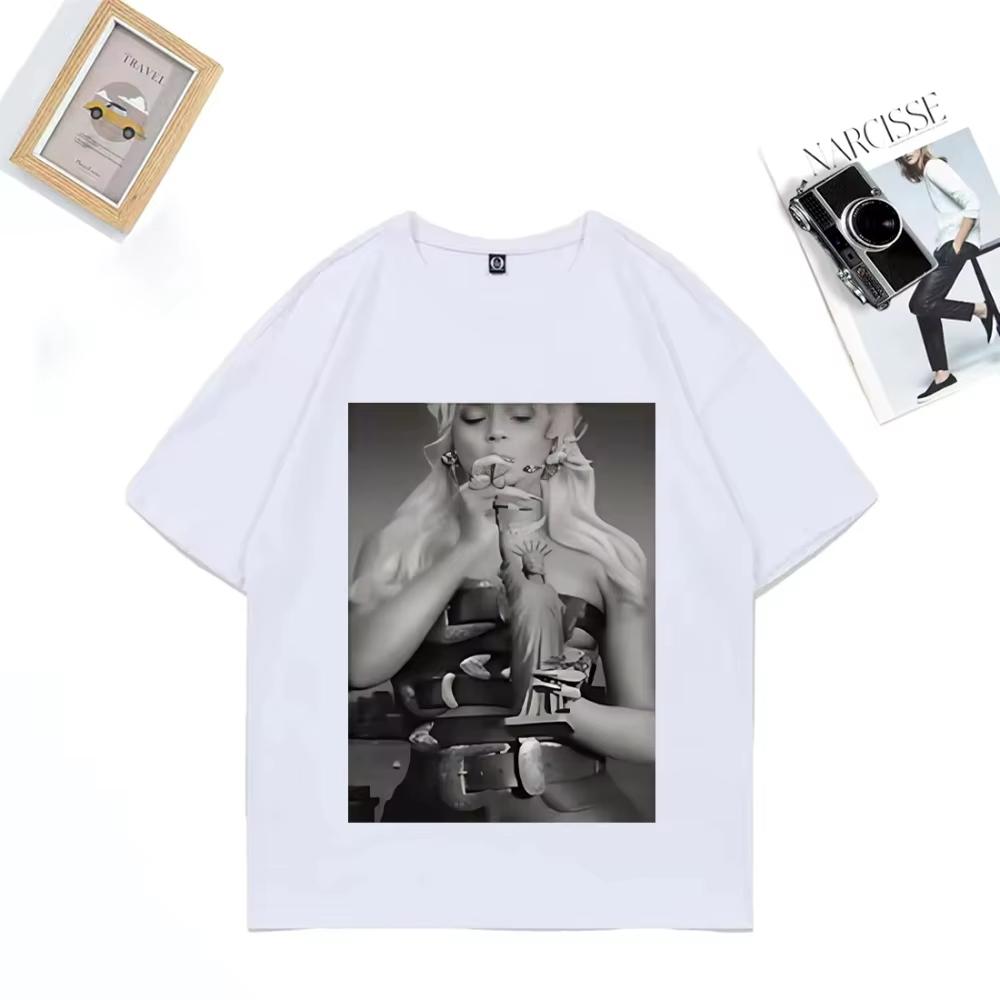 Men's 100%Cotton Shirt Y2k CARTER TOUR Graphic O-neck Summer Hip Hop High Quality Oversized Tshirt