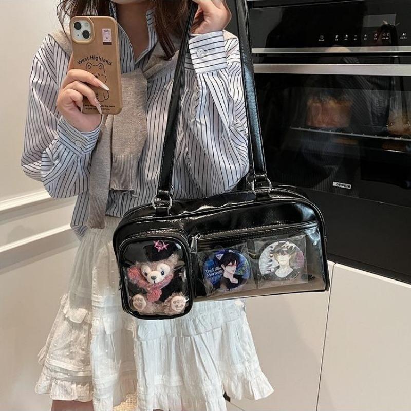 New Sweet And Cool Ulzzang Ita Bag Dolls Bag Jk Uniform Shoulder Bag Preppy Style Fashion Casual Armpit Bag Bolsos Mujer