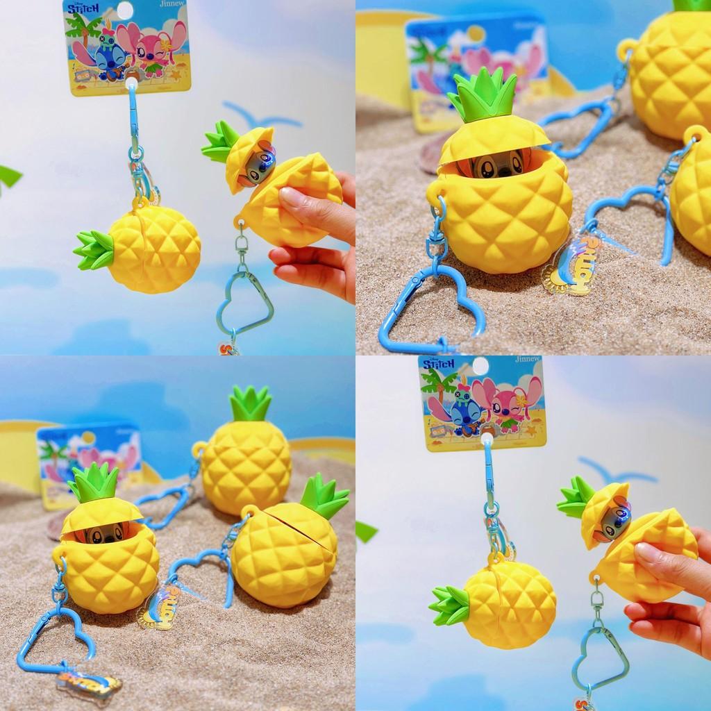 Pineapple Stitch Silicone Keyring With Press Design For Kids Bag Decoration